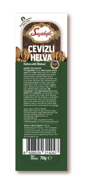SEYIDOGLU 70 GR WALNUT HELVA*24