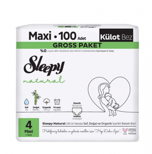 SLEEPY NATURAL ULTRA PANTY MAXI (NO:4) 100 PCS*2