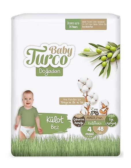 BABY TURCO DOĞADAN ECO PANTY MAXI (NO: 4) 48 PIECES * 4