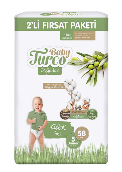BABY TURCO DOĞADAN 2 PACKAGE OPPORTUNITY PANTIES JUNIOR 58 PCS *3