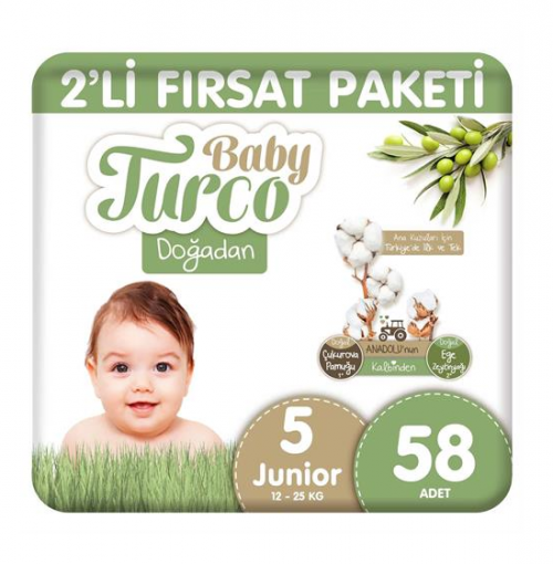 BABY TURCO DOĞADAN 2 PACKAGE OPPORTUNITY JUNIOR 58 PCS*3