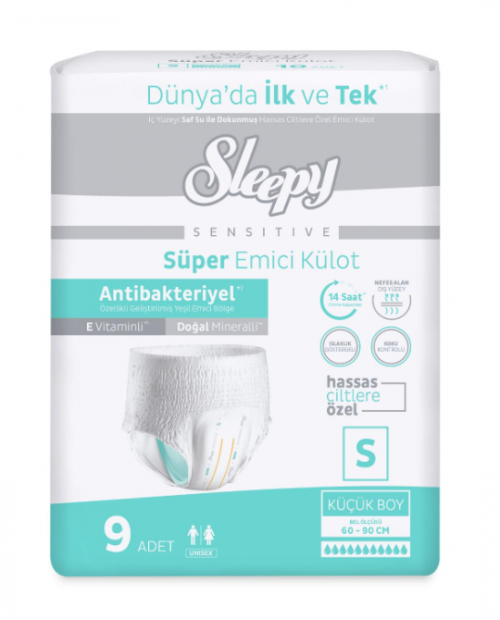 SLEEPY PATIENTS DIAPERS STANDARD PANTIES SMALL 9 PCS*6