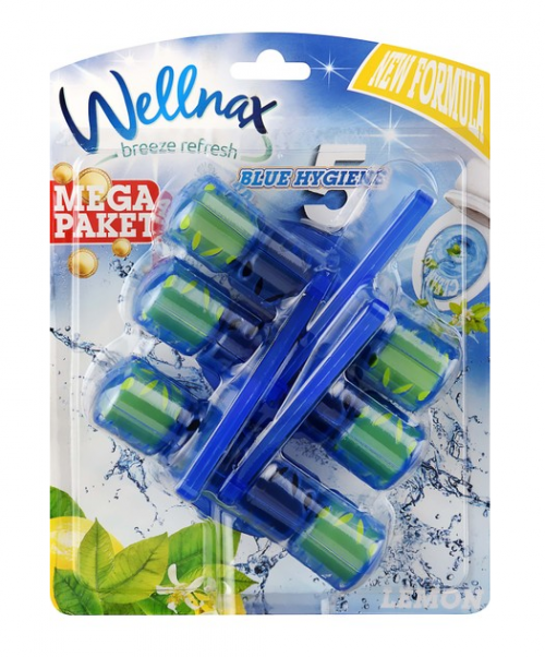 WELLNAX WC BLOCK 3-PIECE BLUE WATER LEMON*24