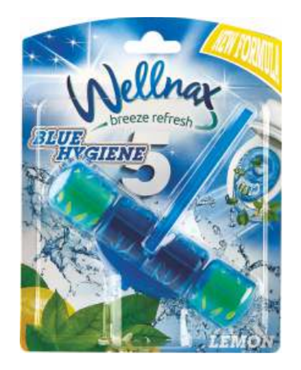 WELLNAX WC BLOCK BLUE WATER SINGLE LEMON 50 GR * 24