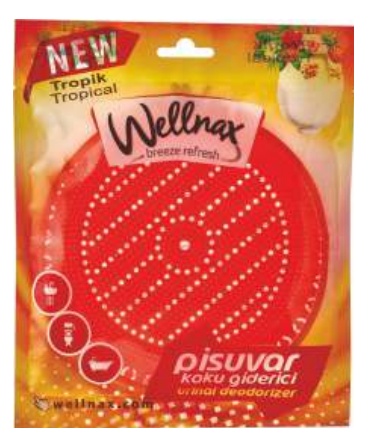 WELLNAX URINAL ODOR REMOVER TROPICAL 50 GR*24