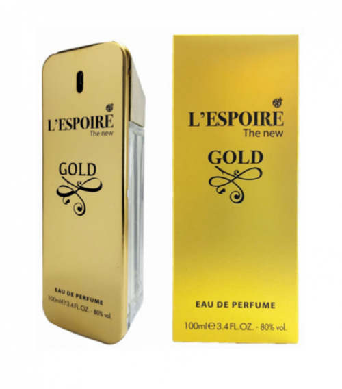 LESPOIRE 100 ML MEN'S PERFUME GOLD*30
