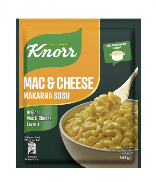 KNORR PASTA .SOS 50 GR MAC&CHEESE*12