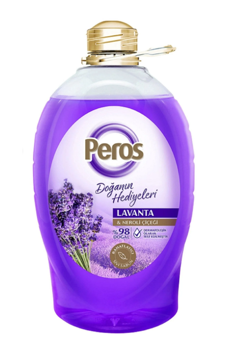 PEROS 3 LT LIQUID SOAP. LAVENDER & NEROLI FLOWER*4