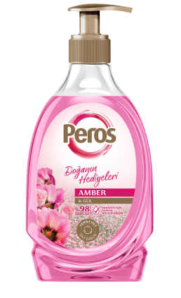 PEROS 400 ML LIQUID SOAP.AMBER & ROSE*12