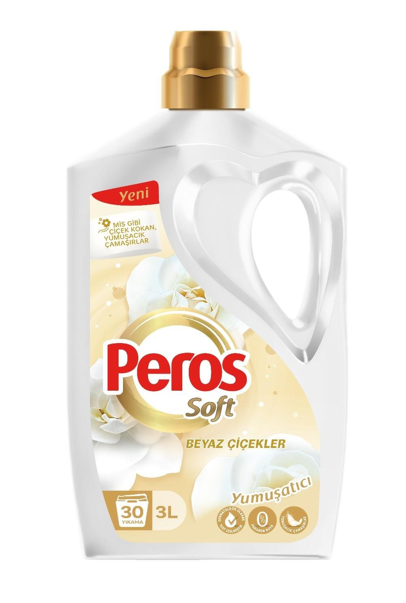 PEROS 3 LT SOFTENER WHITE FLOWERS*4