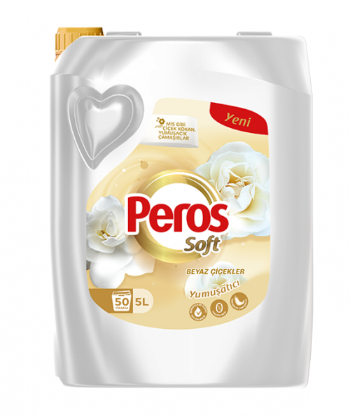 PEROS 5 LT SOFTENER WHITE FLOWERS*4
