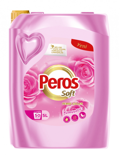 PEROS 5 LT SOFTENER PINK ROSES*4