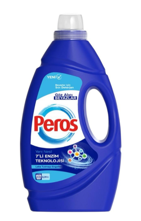 PEROS 2.31 LT LIQUID LAUNDRY DETERGENT FOR WHITES*6