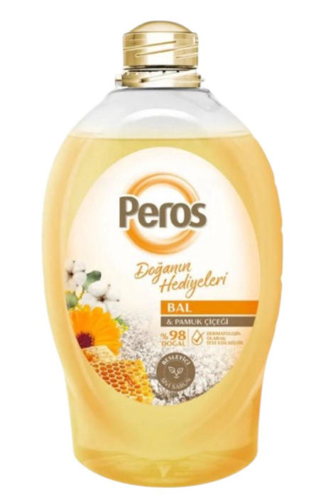 PEROS 1.5 LT LIQUID SOAP.HONEY & COTTON FLOWER*9