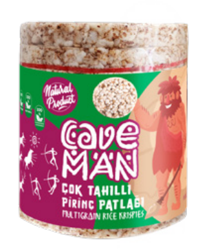 CAVEMAN 60 GR MULTI-GRAIN RICE CRISPY*45