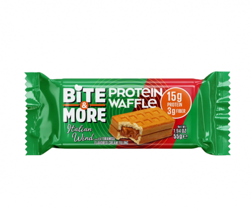 BITE & MORE 55 GR PROTEIN.TIRAMISU WAFFLE*12