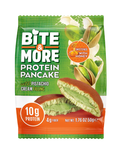 BITE & MORE 50 GR PROTEIN. PISTACHIO PANCAKE*12