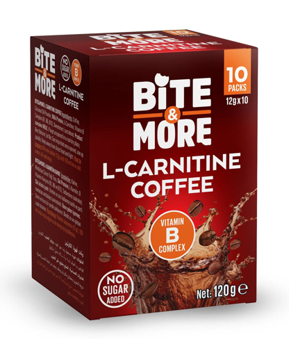 BITE & MORE 12 GR L-CARNITINE POWDERED COFFEE*10