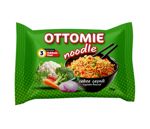 OTTOMİE NOODLE PACKAGE 75 GR WITH VEGETABLES AND SEASONING*40