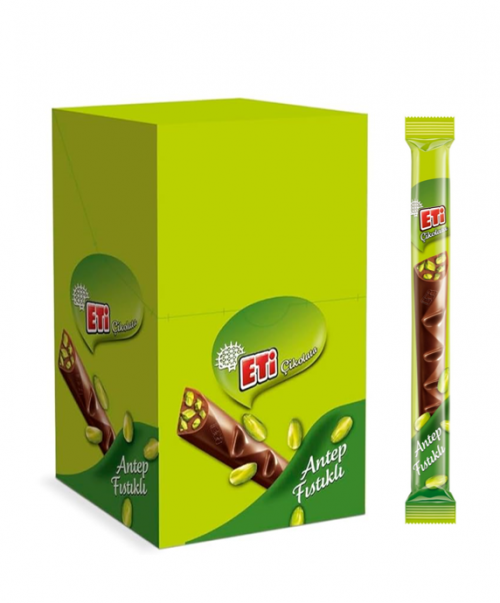 ETİ (1679800) LONG CHOCOLATE PISTACHIO MILKY 34GR * 16