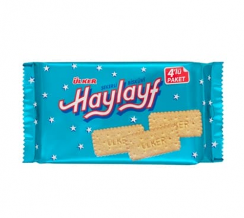 ÜLKER (81-08) HAYLAYF BISCUIT 4 PCS 256 GR * 8