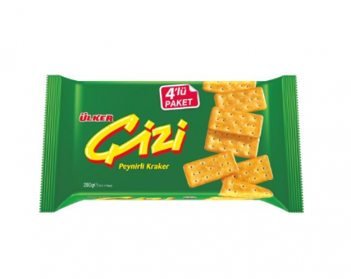 ÜLKER (92-01) ÇİZİ CRACKER WITH CHEESE 280 GR * 12