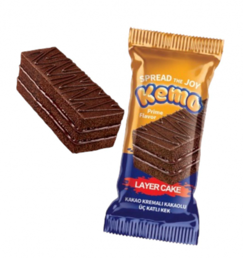 KEMO COCOA CREAM COCOA 3-LAYER CAKE 40 GR * 21