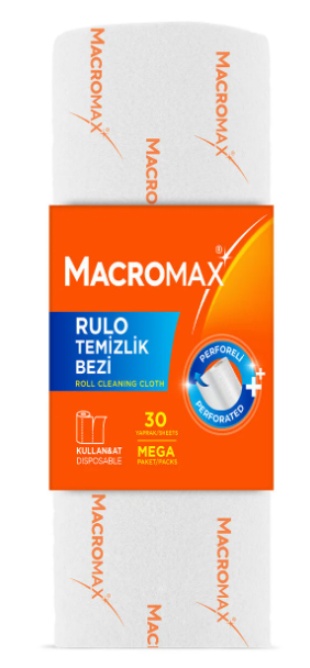 MACROMAX RULO TEMİZLİK BEZİ KULLAN AT*6
