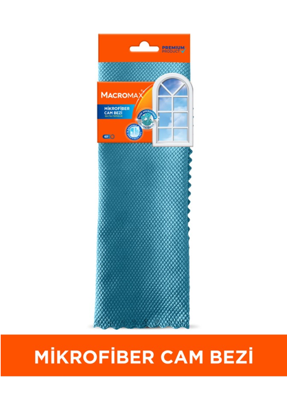 MACROMAX MİKROFİBER CAM BEZİ TEKLİ*12
