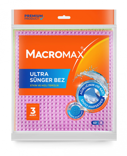 MACROMAX ULTRA SÜNGER BEZ 3'LÜ*8