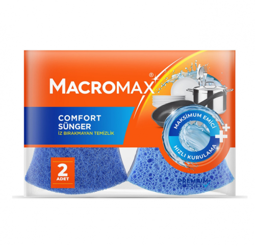 MACROMAX COMFORT 2'Lİ BULAŞIK SÜNGERİ*12