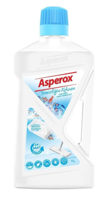 ASPEROX YÜZEY TEMİZLEYİCİ 1 LT BEYAZ SABUN TEM.*12
