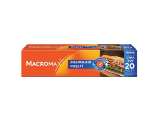 MACROMAX BUZDOLABI POŞETİ ORTA 20'Lİ*24