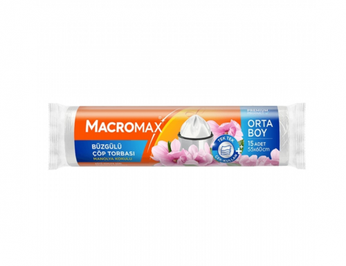 MACROMAX BÜZGÜLÜ ÇÖP TORB.ORTA 15'Lİ MANOLYA*25