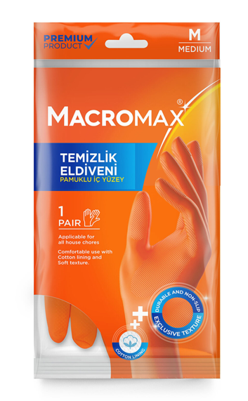 MACROMAX TEMİZLİK ELDİVENİ (M)*12