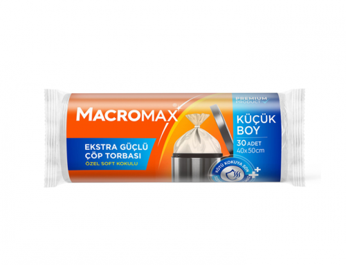 MACROMAX EKS.GÜÇLÜ ÇÖP TORBASI KÜÇÜK 30'LU*25