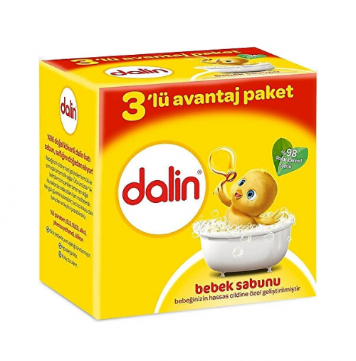DALİN BEBE SABUNU KLASİK 3*100 GR*4
