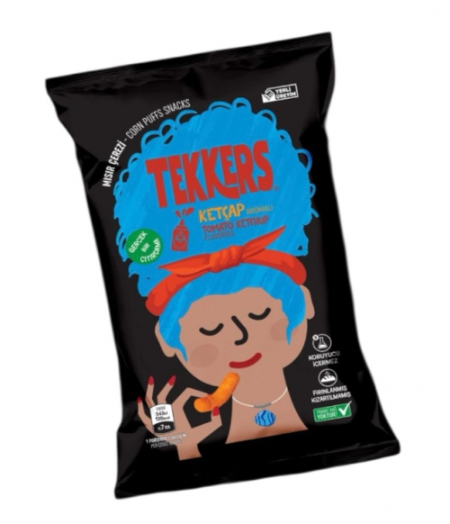 TEKKERS 35 GR KETCHUP FLAVORED CHIPS*48