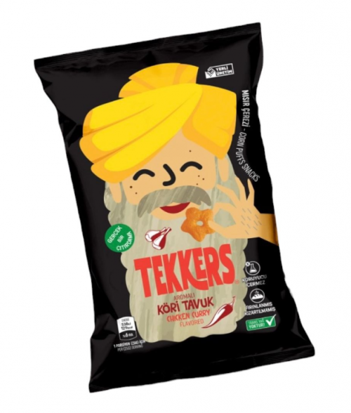 TEKKERS 40 GR CURRY CHICKEN CHIPS*24