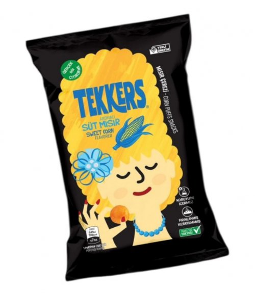 TEKKERS 40 GR SWEET CORN CHIPS*24