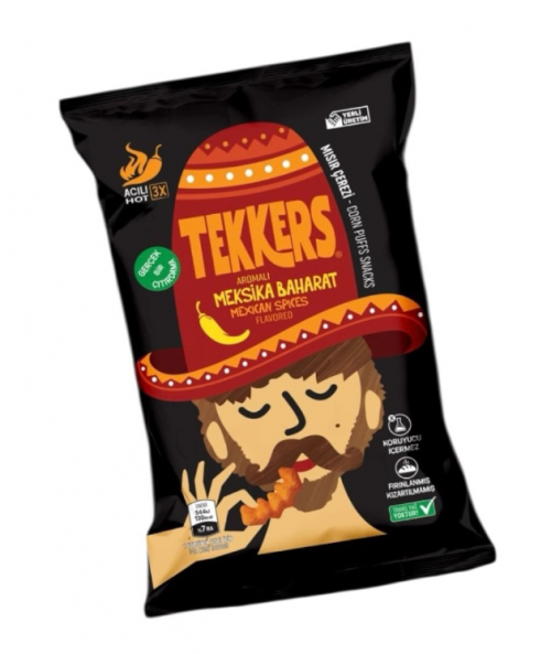 TEKKERS 40 GR MEXICAN SPICED CHIPS*24