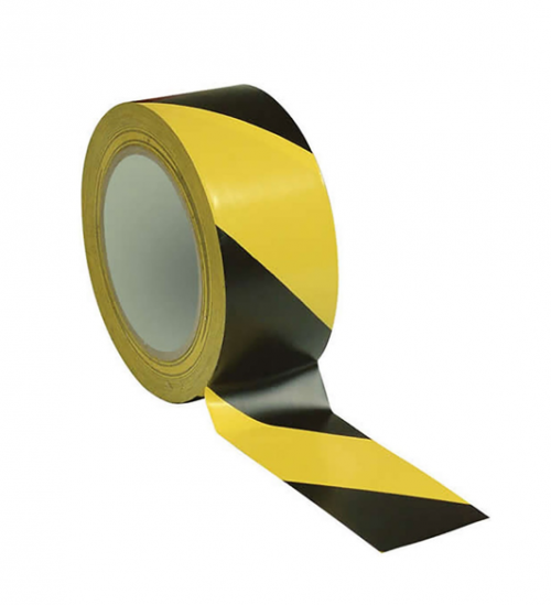 BANTİX YER İŞARETLEME BANDI SARI.SİYH 50mm*30mt*36