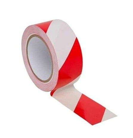 BANTIX FLOOR MARKING TAPE RED.WHITE 50 mm*30 mt*36