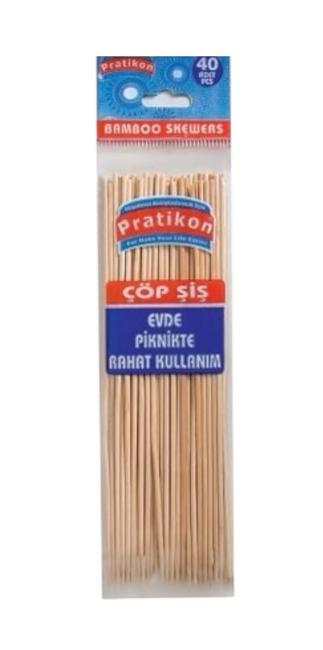 PRATIKON SKEWER KEBAB 20 CM 40-PACK*50
