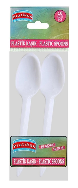 براتيكون ملاعق بلاستيكية 10 قطع *50