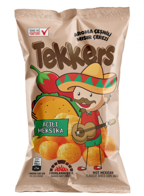 TEKKERS MISIR ÇEREZİ 35 GR ACILI MEKSİKA CİPS*50