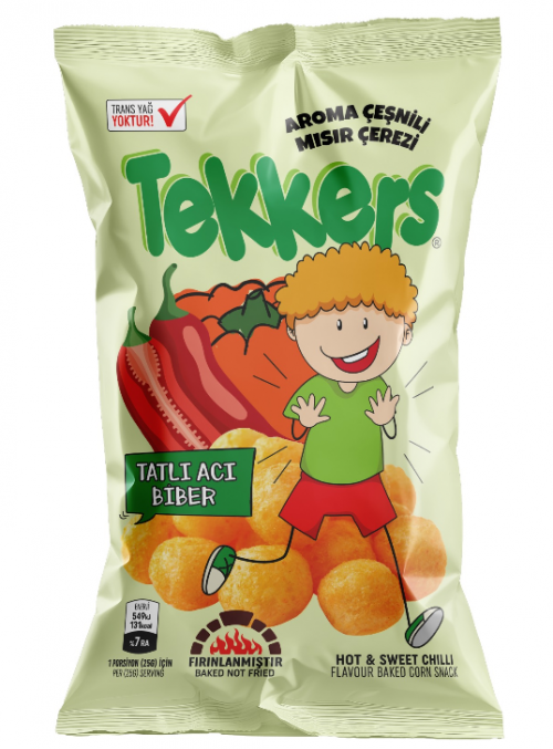 TEKKERS MISIR ÇEREZİ 35 GR TATLI ACI BİBER CİPS*50