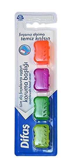 DİFAŞ 4 PCS TOOTHBRUSH PROTECTOR SET*12