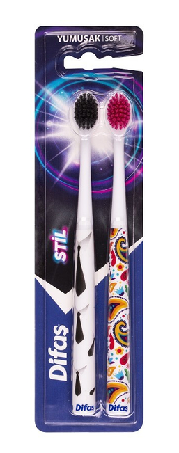 DİFAŞ STYLE SOFT 1+1 TOOTHBRUSH*12