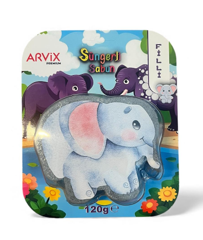 ARVIX PREMIUM SPONGE ELEPHANT SOAP 120 GR*30